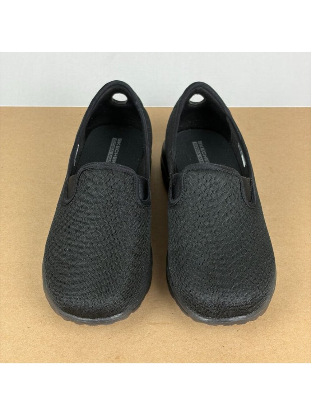 Skechers Go Walk Lite Sweet Gal Slip On Sneakers Womens 9 Wide Black Goga Mat - Picture 2 of 10